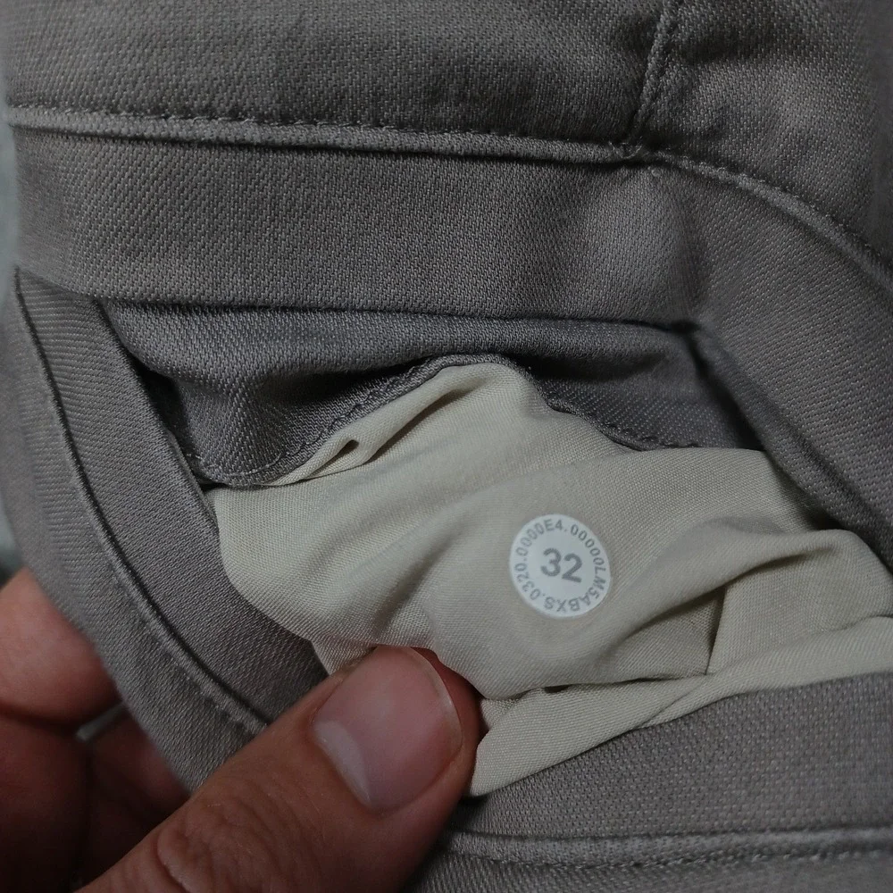 Lululemon‎ Pants Mens 32 Gray Commission Slim Fit Chino Pockets Preppy